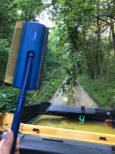 Squeegees also are useful as foliage deflectors.